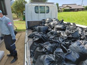 災害ボランティアの様子